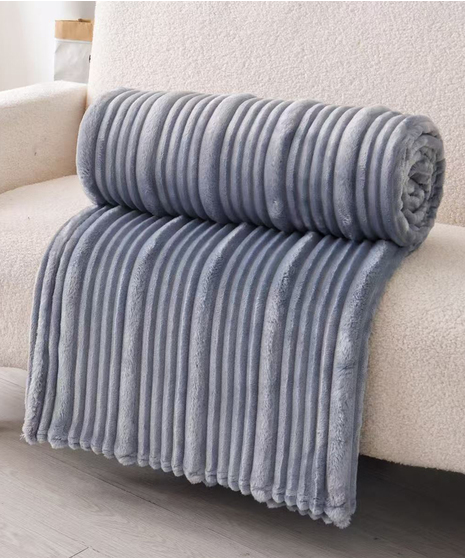 Blue Ultra-Soft Plush Throw