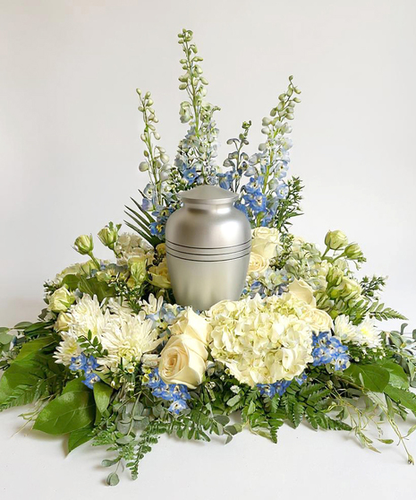 Blue Skies Above Us Urn Surround
