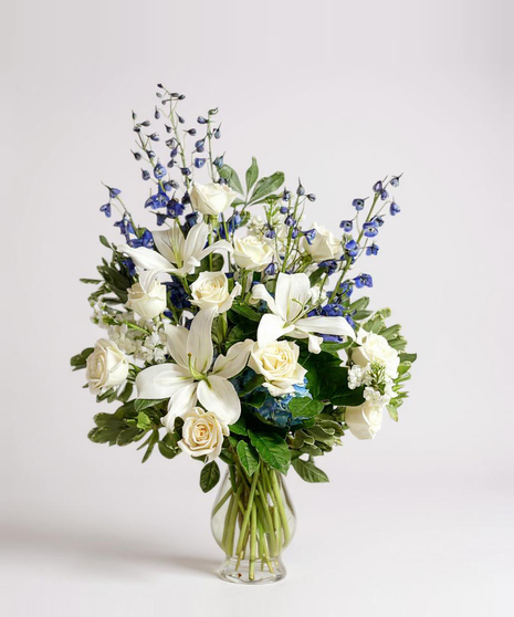 Blue Skies Above Us Vased Arrangement