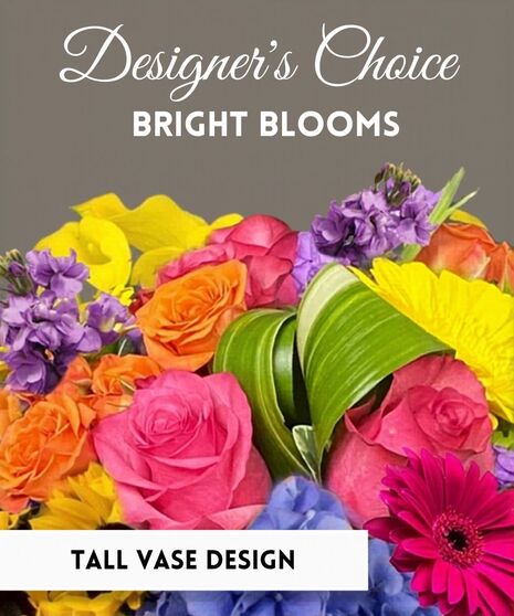 Bright Blooms - Tall Vase Design