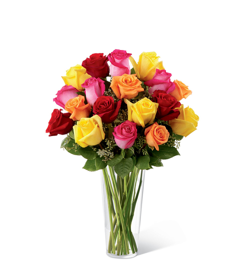 Bright Spark Rose Bouquet