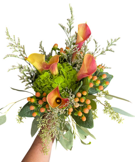 Calla Lily Handtied Bouquet - Choose Your Color