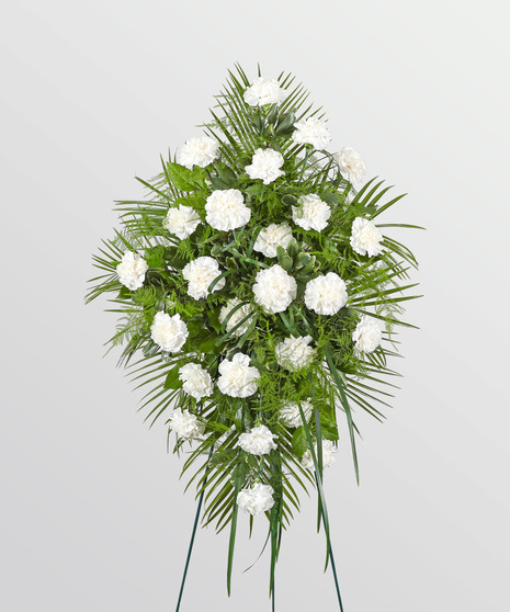 Peaceful in White Standing Spray - Divinity Collection