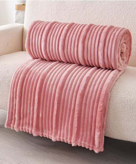 Pink Ultra-Soft Plush Throw