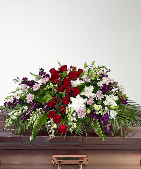 Majestic Blooms Casket Blanket