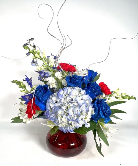 Patriotic Posie Vase
