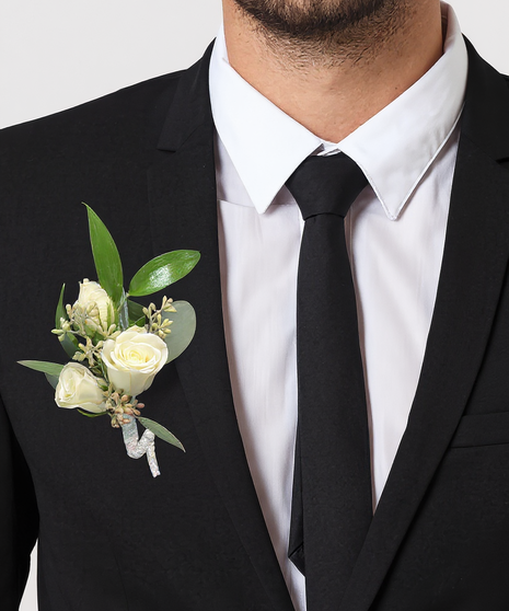 Traditional Boutonniere - Choose Your Color