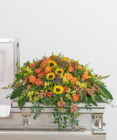 Sunset Reflections Casket Spray - Sunset Reflections Collection