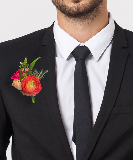 Upgraded Ranunculus Boutonniere