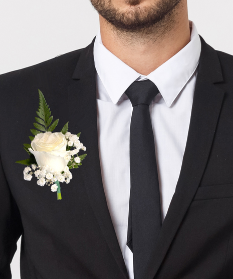 Traditional Boutonniere - Choose Your Color