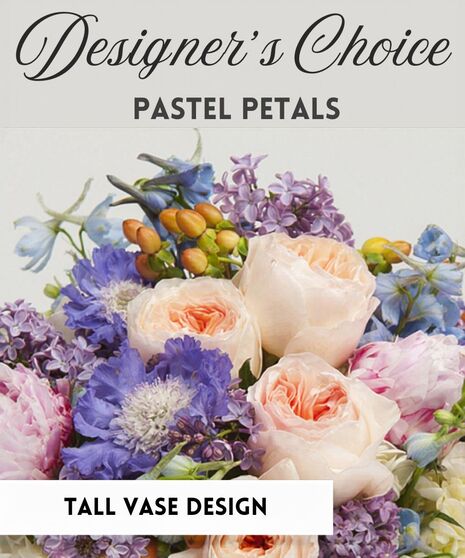 Pastel Petals - Tall Vase Design
